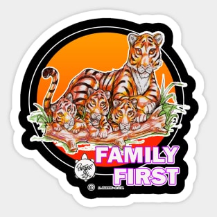 FAMILY FIRST - TIGERS Sticker